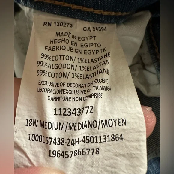 Lee Women's Plus Size Legendary High Rise Trouser Jean | Size 18 W - Picture 7 of 8